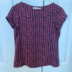 Loft Boatneck Printed Top